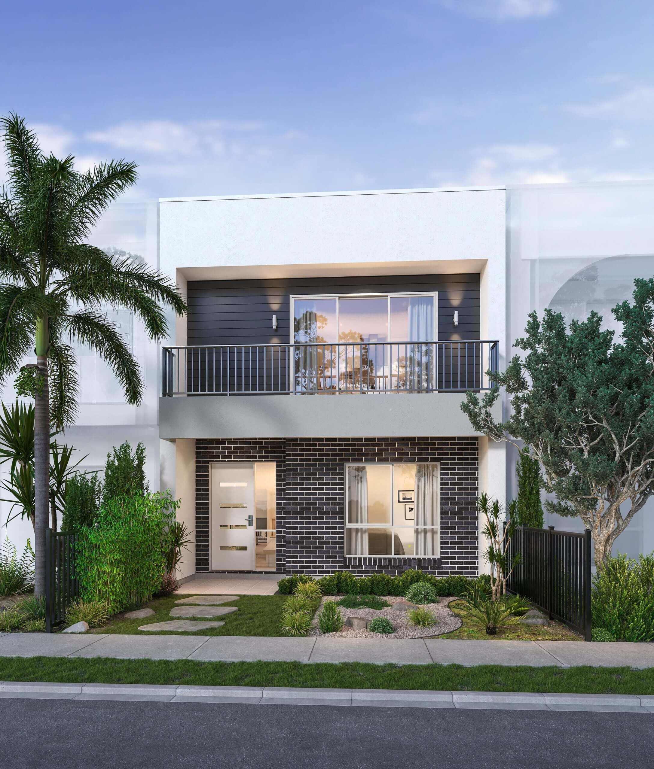 Windermere double storey house design facade