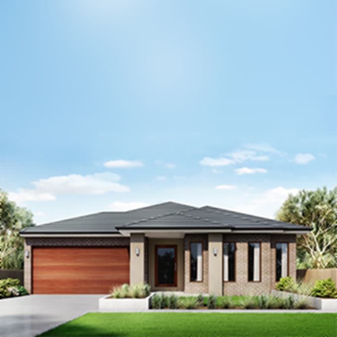Parkview single storey house design facade