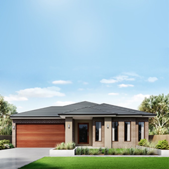 Parkview single storey house design facade by Sattva Homes